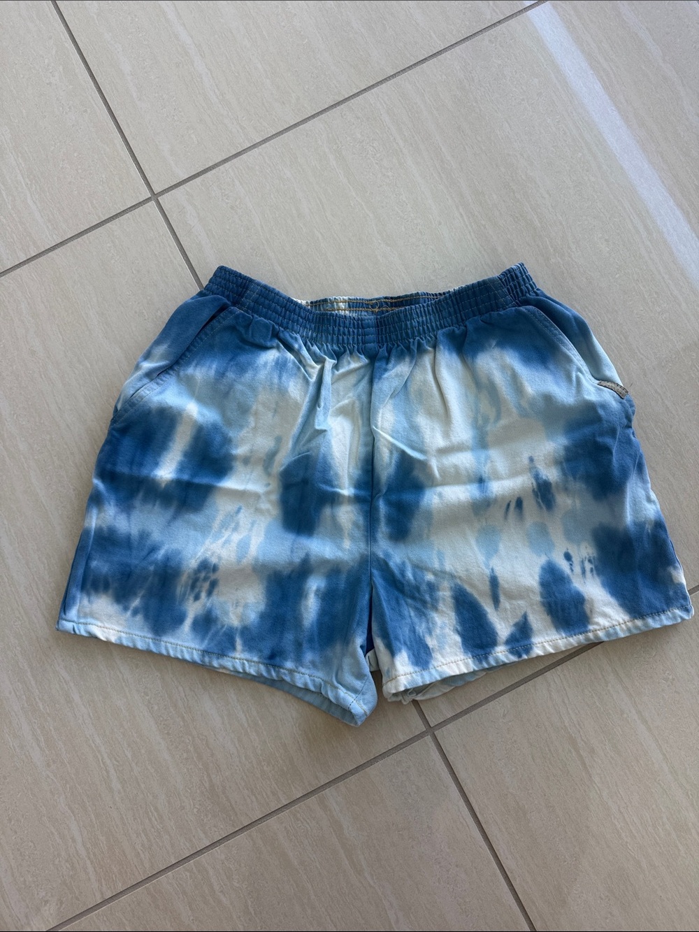 Urban Outfitters Blue Tie-Dye Jean Shorts